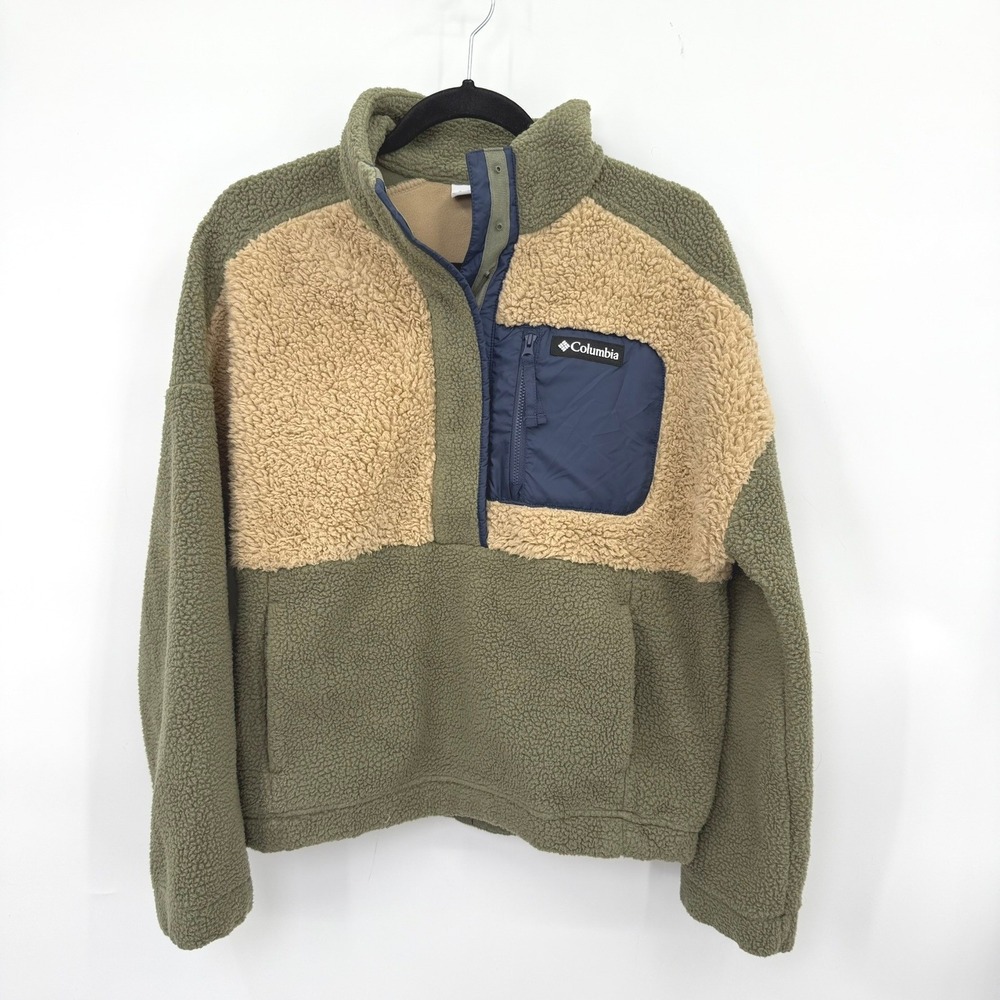 Columbia Sherpa Pullover Women S Gorpcore Hiking Outdoor Cabin Cozy Streetwear